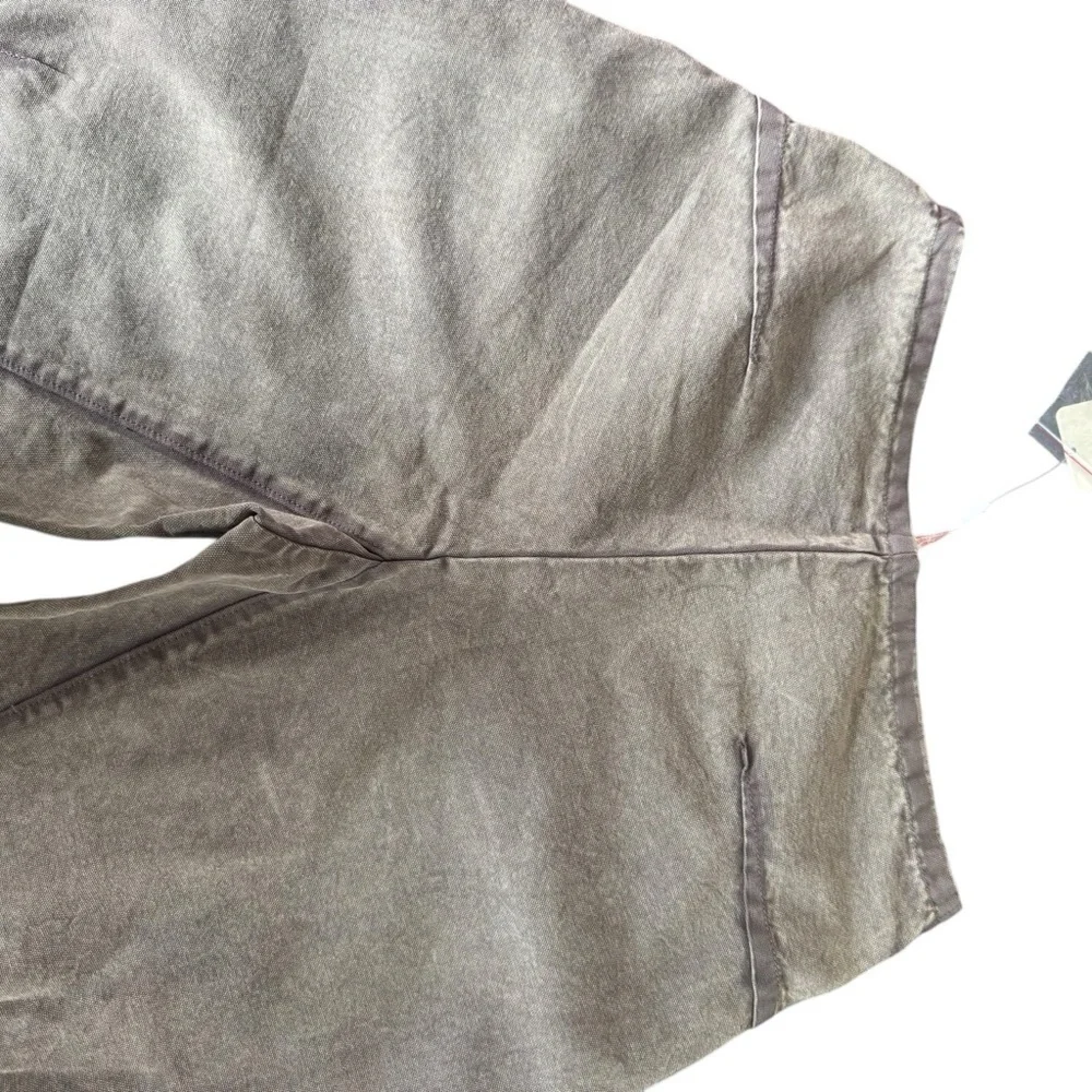 Free People Cream Tan Cropped Ankle Jumpsuit